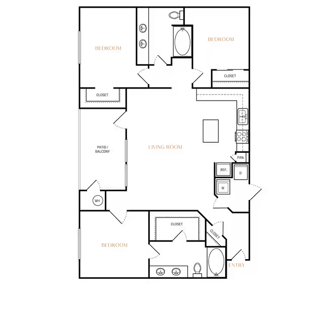 Unit C1538 C1418 floor plan